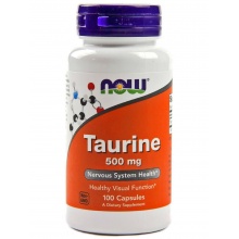 Таурин Now Taurine 500 mg 100 капсул
