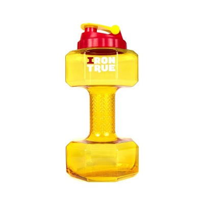 Бутылка-гантеля IRONTRUE  2,2 л (ITВ951)  желтый