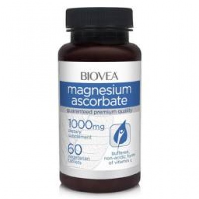 Витамины Biovea Magnesium Ascorbate 1000мг 60 таб
