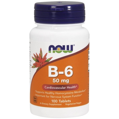 Витамины NOW B6 50 mg 100 таблеток