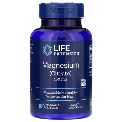 Витамины Life Extension Магний (цитрат) 160 мг 100 капсул