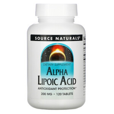 Антиоксидант Source Naturals  Alpha-Lipoic Acid 200 мг 120 капсулс