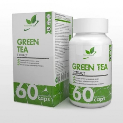 Антиоксидант NaturalSupp Экстракт зеленого чая 60 капсул