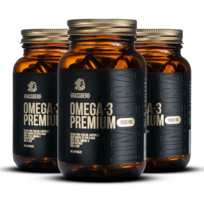 Антиоксидант Grassberg Omega Premium 1000 мг 60 капсул