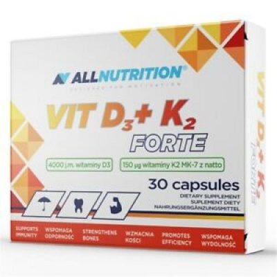 Витамины All Nutrition VIT D3+K2 30 капсул