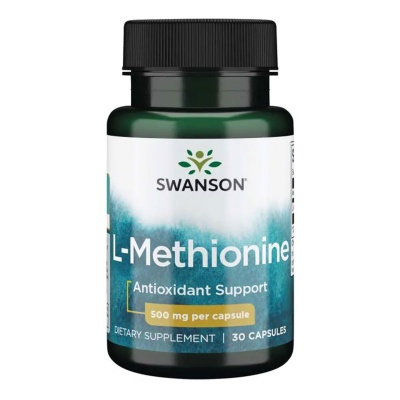 Антиоксидант Swanson L-Methionine 500 мг 30 капсул