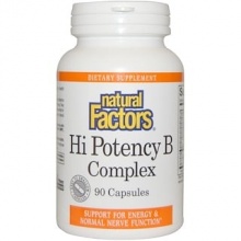 Витамины Natural Factors Hi Potency B Complex 90 капсул