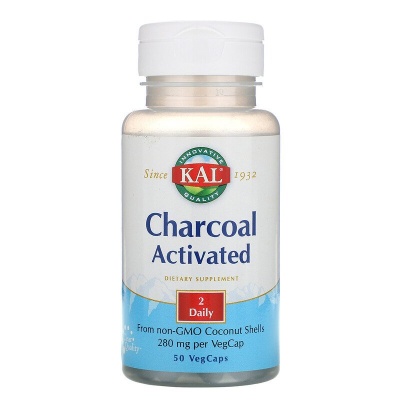 Антиоксидант Innovative Quality KAL Charcoal Activated 280 мг 30 капсул