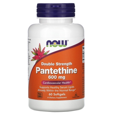 Витамины NOW Pantethine 600 мг 60 капсул