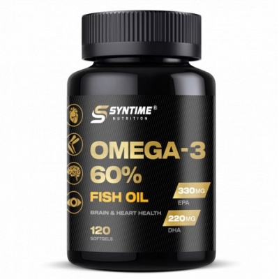 Антиоксидант Syntime Nutrition Omega 3 60% 120 капсул