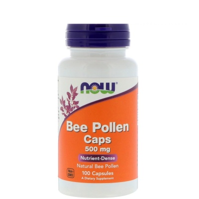Пчелиная пыльца NOW Bee Pollen 500 мг 100 капсул