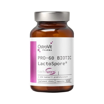 Витамины OstroVit PRO-60 BIOTIC LactoSpore 60 капсул
