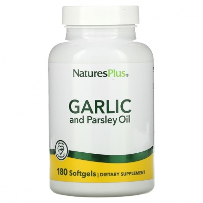 Витамины Natures Plus Garlic and Parsley oil 180 капсул