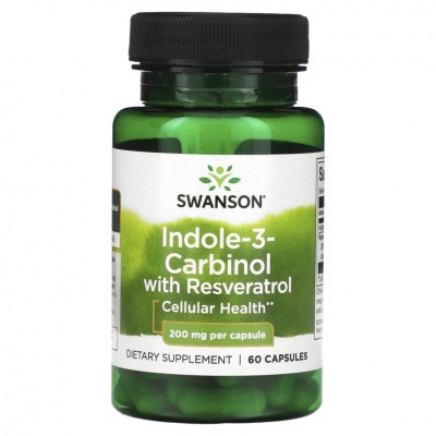 Антиоксидант Swanson Indole-3 Carbinol 200 мг 60 капсул