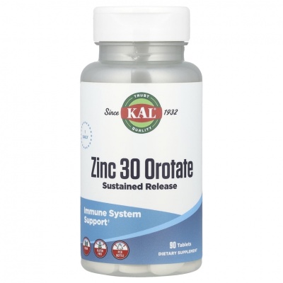 Витамины KAL Zinc Orotate 30 мг 90 капсул