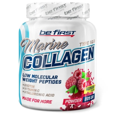 Коллаген Be First Marine Collagen + hyaluronic acid + vitamin C 225 гр