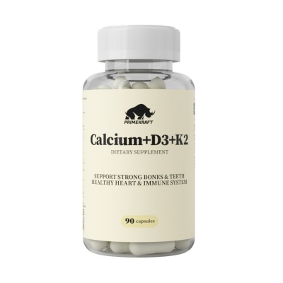 Витамины Prime Kraft Calcium+D3+K2 90 капсул